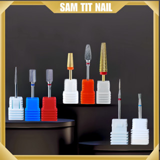 Đầu mài thép titan USA mài mịn-phá bột gel-mài da ẩn-mài chân móng úp-mài gầm.