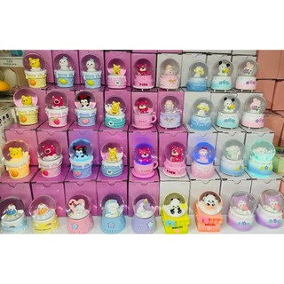 Quả Cầu Thủy Tinh Gấu Dâu Có Đèn, Quà Lưu Niệm Sanrio, Quà Tặng Quả Cầu Pha Lê Phát Sáng, Quà Tặng Bạn Gái Quả Cầu Tuyết