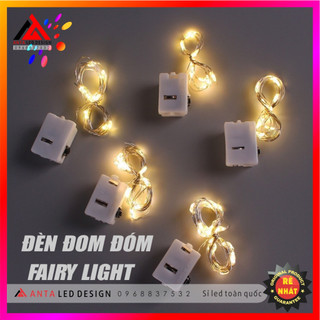 Đèn led đom đóm fairy light kèm sẵn pin dài 3m, 2m, 1m chỉnh nhiều chế độ