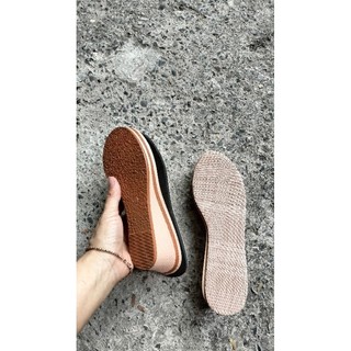 Đế xuồng viền 2 màu 5cm dùng móc len
