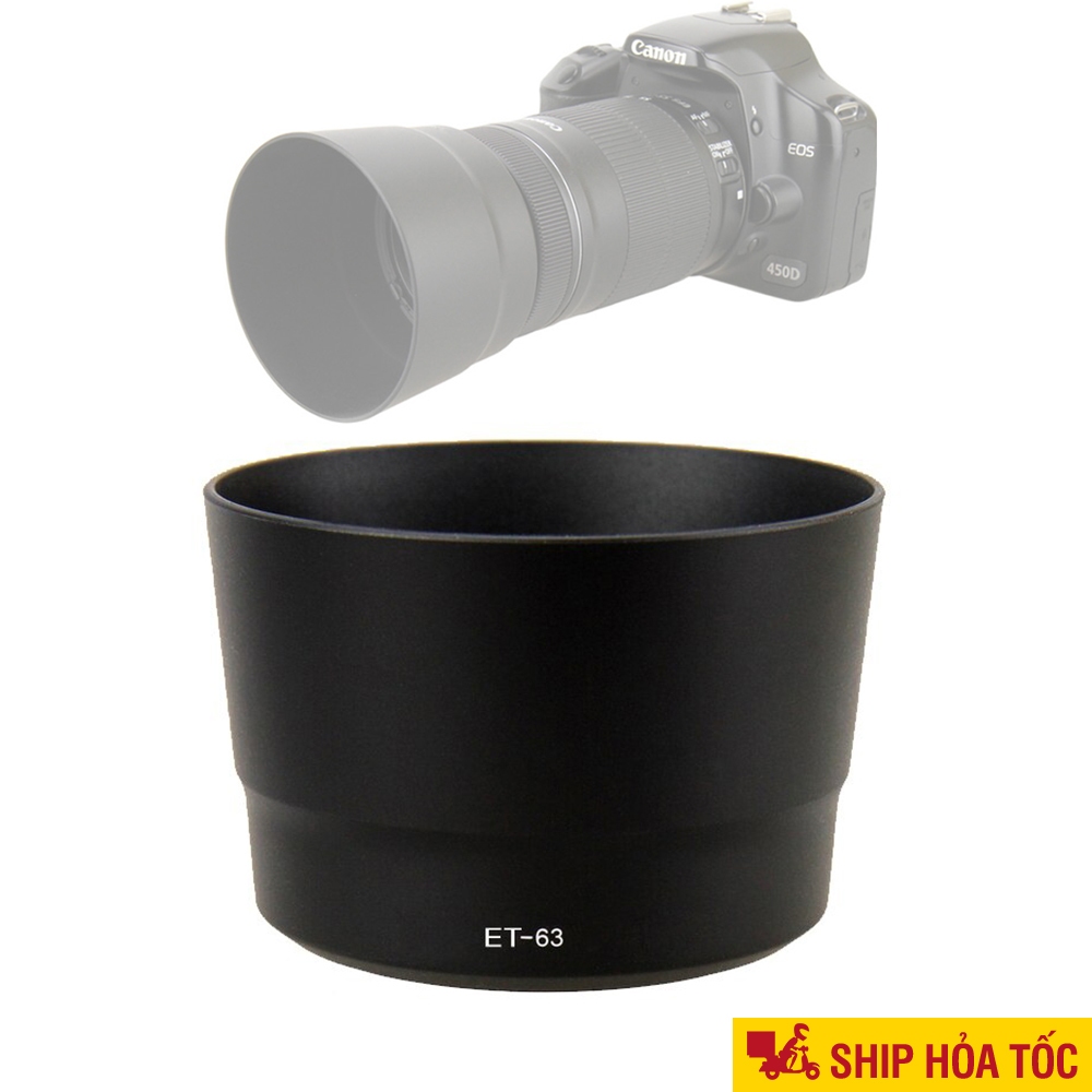 Lens hood Canon ET-63 cho Ống kính Canon EF-S 55-250mm f/4-5.6 IS STM Loa che nắng ET 63