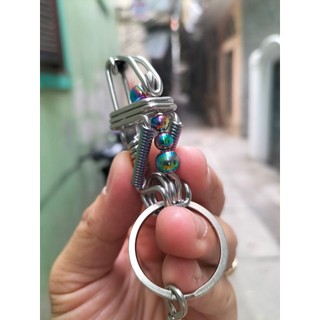 Móc khóa phúc lộc thọ, móc khóa inox 304 làm thủ công