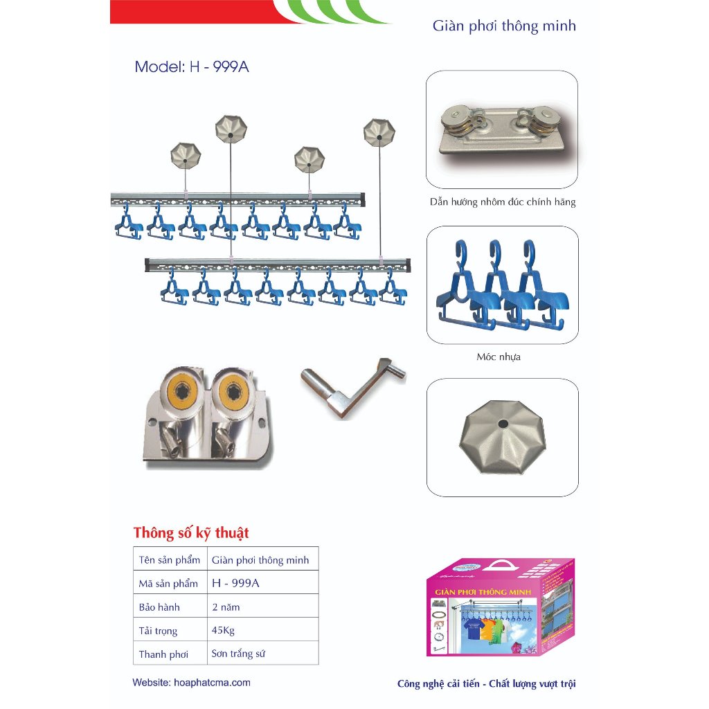 Giàn phơi thông minh 999b