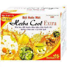 Bột nước mát hebarcool extra hộp 10 gói hebalcool herbal cool