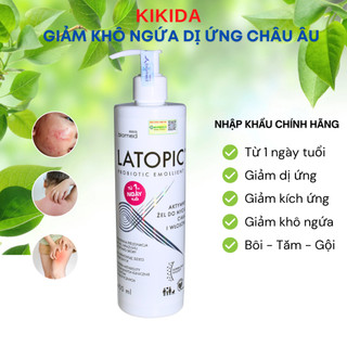 LATOPIC Giảm Viêm Ngứa Dị Ứng Châu Âu, Hỗ Trợ Gảm Dị Ứng/Kích Ứng Da Mặt và Toàn Thân - KIKIDA