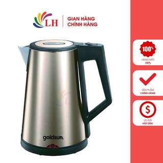 [Mã giảm 15% (tối đa 100K) đơn 399K] Bình đun siêu tốc 3 lớp Goldsun 1.7 lít GKT2641 - Hàng chính hãng