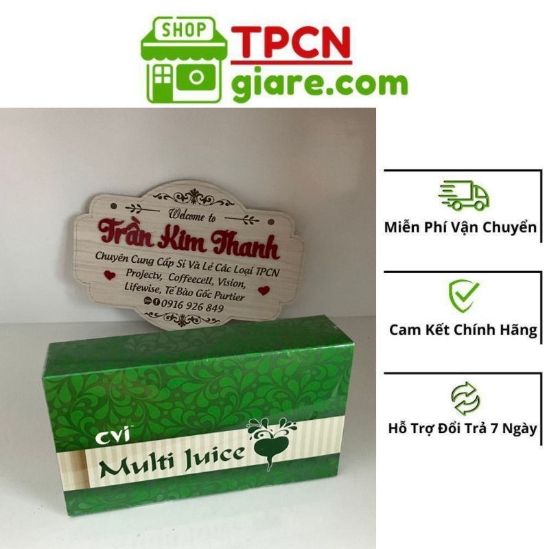 (HCM)1 hộp Trà Multi Juice xanh  Của Malaysia Cân Bằng Chức Năng Sinh Lý Nam Nữ