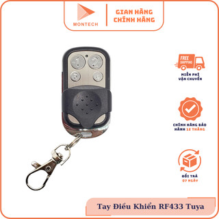Tay điều Khiển RF 433 Mhz sử dụng cho công tắc Tuya và Sonoff 4 nút