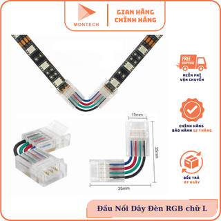 Đầu Nối Dây Đèn Led chữ L sử dụng cho dây led RGB 5050 4pin