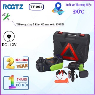 Bộ nâng kích gầm điện, kiêm máy bơm lốp và máy siết ốc ô tô đa năng 5 trong 1 ROGTZ TY-004