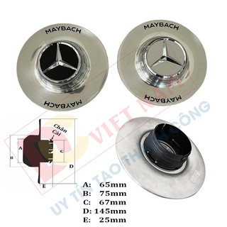 Logo chụp mâm, ốp lazang bánh xe ô tô Maybach G010