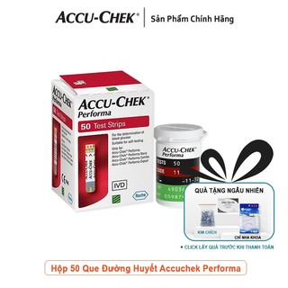 Hộp 50 hoặc 100 que thử đường huyết Accu Check Performa ( date dài )