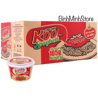Thùng Mì Tô Trộn Cung Đình Kool Spaghetti 12tô* 105g