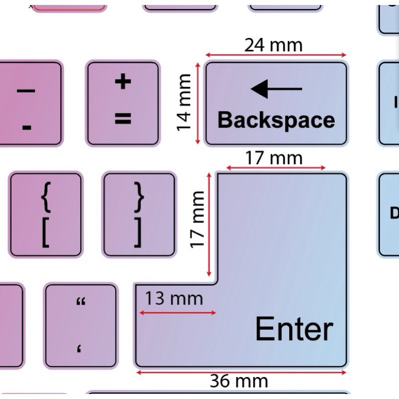 Decal bàn phím PC dùng trang trí bàn phím bị mờ chữ, hoạ tiết phi hành gia, mèo cute