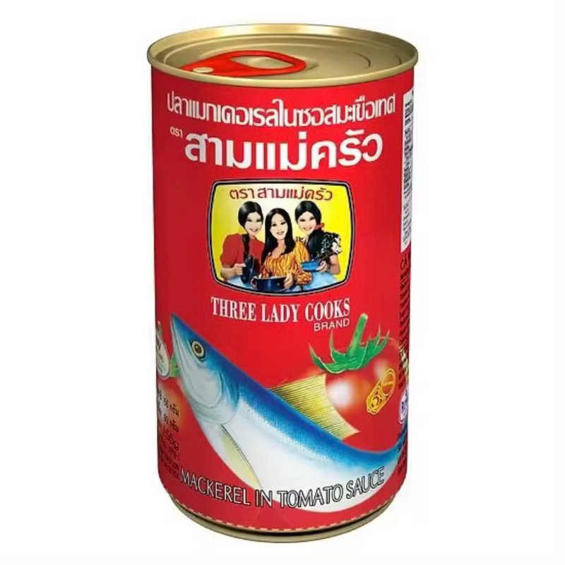 Cá nục sốt cà 3 Cô Gái hộp 155g