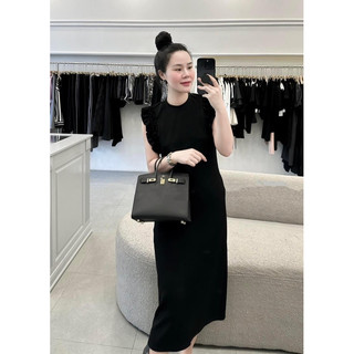 Váy cotton Hàn tay cánh tiên form dáng xuông mịn đẹp