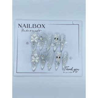  Nailbox thiết  kế  mắt mèo  kim  cương  cao cấp đặt hàng ghi chú sz