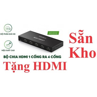 Bộ chia HDMI Ugreen 40202 1 Vào 4 Ra Ugreen Chuẩn 4K Ultra HD