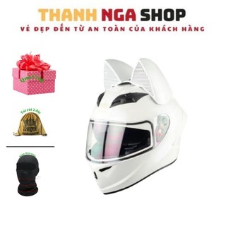 Mũ bảo hiểm fullface royal m266 - 2 kính - lên tai mèo to helmet