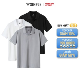 Áo Thun Polo Nam ngắn tay TSIMPLE cổ bẻ vải cá sấu cotton cao cấp xuất xịn chuẩn form logo thêu ACT