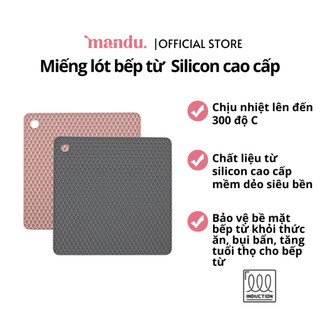 Miếng lót bếp từ dày 5mm, chống xước bếp, silicon cao cấp, cảm ứng từ, chịu nhiệt tới 250 độ C