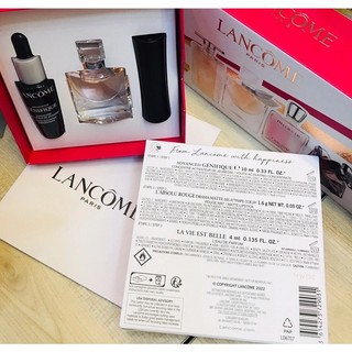 Set Quà Tặng Lancome With Happiness (2ML + 4ML + 10ML)