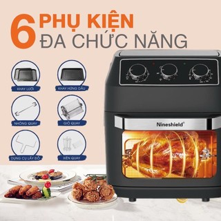 Nồi Chiên Không Dầu 8L, 12,5L Nineshield Chính Hãng- Bảo Hành 12 Tháng-Như Ý Store