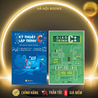 Sách combo 2 cuốn: kỹ thuật lập trình c căn bản và nâng cao + giáo trình c++ và lập trình hướng đối tượng - huy hoàng