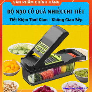 Bộ nạo đa năng, nạo rau củ quả kèm hộp và nắp nhiều chi tiết siêu tiện lợi