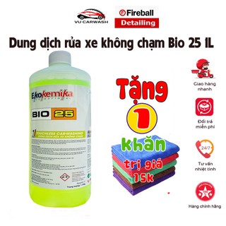 Dung dịch rửa xe không chạm, nước rửa xe ô tô, xe máy bio 25 - 1l