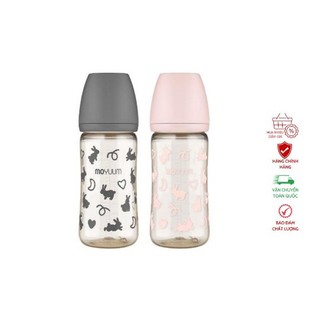 💖Bình sữa Moyuum 170ml/270ml Thỏ Hồng,Thỏ Xám 💖mẫu mới 2023 chính hãng Hàn Quốc