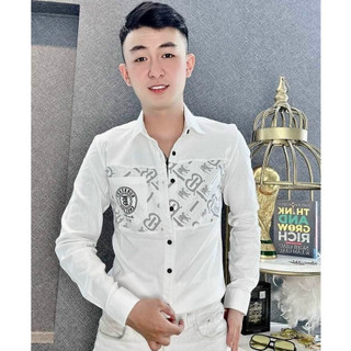  Áo sơ mi dài tay nam mẫu mới phối  thời trang cao cấp phong cách nổi bật thanh lịch BB TD 