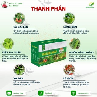 Trà thảo mộc mát gan,giảm mỡ máu,thanh nhiệt giải độc mogan