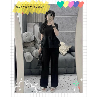 - Set áo babydoll kèm quần dài bigsize - Set đồ bộ bigsize
