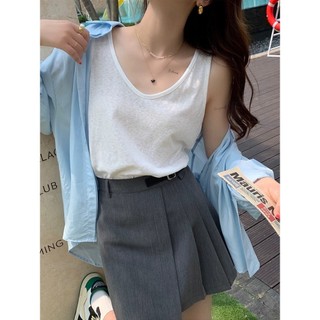  Áo sát nách áo hai dây nữ thun giấy xược ALICE - áo ba lỗ nữ phong cách Hàn Quốc Áo thun cổ tim 
