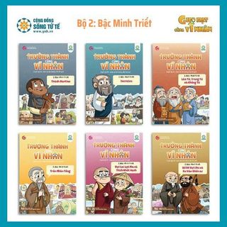 Sách - trọn bộ trưởng thành cùng vĩ nhân, bộ 2 - chủ đề: các bậc minh triết