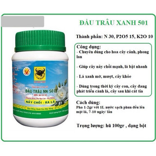 Phân bón lá đầu trâu mk 501 lọ 100g - nảy chồi, ra lá