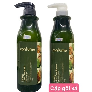 Combo Dầu Gội, Dầu xả Thảo Dược Phục Hồi Tóc Hư Tổn Confume Argan 750g
