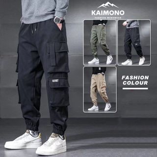 Quần jogger nam kaki túi hộp thể thao KAIMONO Quần dài nam bo ống thời trang, quần hiphop nam phong cách Hàn Quốc KP084