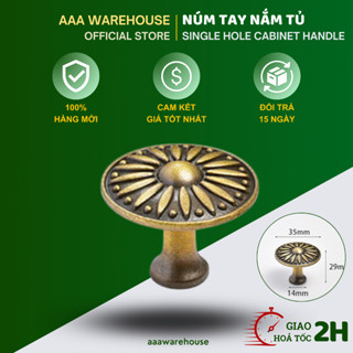 Tay nắm tủ cao cấp màu NÂU VÀNG Ms 9115 - Tay nắm tủ gỗ cao cấp màu CAFE - Núm nón hộc tủ kéo