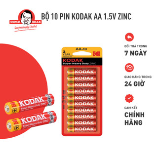 Bộ 10 pin kodak zinc aa điện thế 1.5v chính hãng uncle bills ib0145 - hàng nhập khẩu