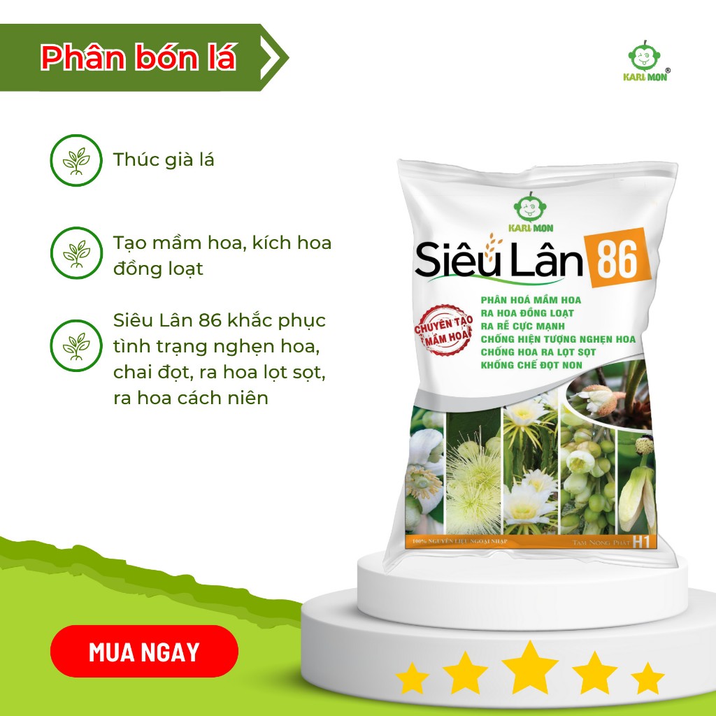 Siêu lân 86 - Phân hóa mầm hoa cực mạnh