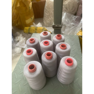 1kg Chỉ may quần áo màu ghi xám