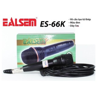 Micro karaoke có dây karaoke ealsem es-66K chống hú tốt, bắt âm tốt- ealsem es 66K- micro ealsem es66K