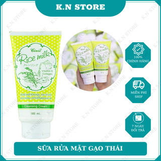Sữa rửa mặt gạo thái giúp sáng da, sạch sâu, chống lão hoá civic rice milk 180gr thái lan