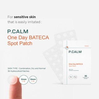 Miếng dán che mụn P.CALM One Day Bateca Spot Patch 36 miếng