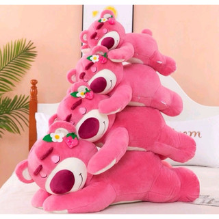 Gấu bông Lotso Gấu Dâu nằm ngủ dễ thương chất bông mềm mịn cao cấp