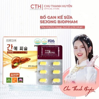 Bổ gan kế sữa sejong biopham 60 viên, tăng cường chức năng gan, thanh lọc cơ thể, mát gan