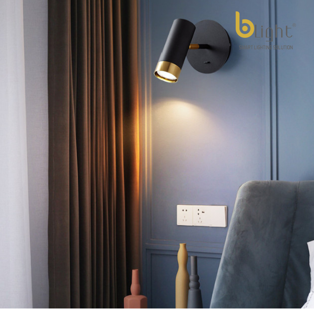 Đèn soi tranh 1 bóng công suất 3W   AP8110-1 BK