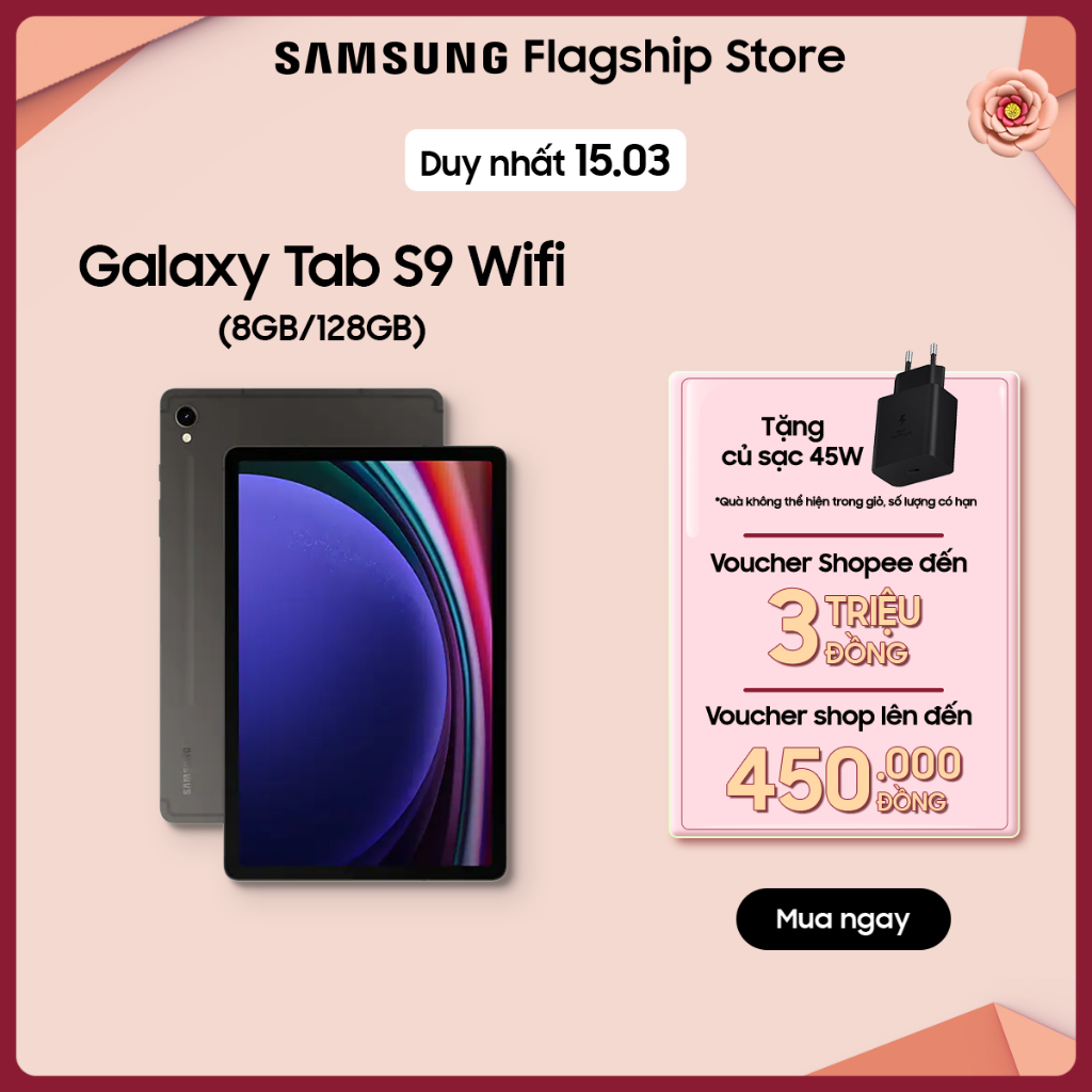 Máy tính bảng Samsung Galaxy Tab S9 Wifi 8GB_128GB